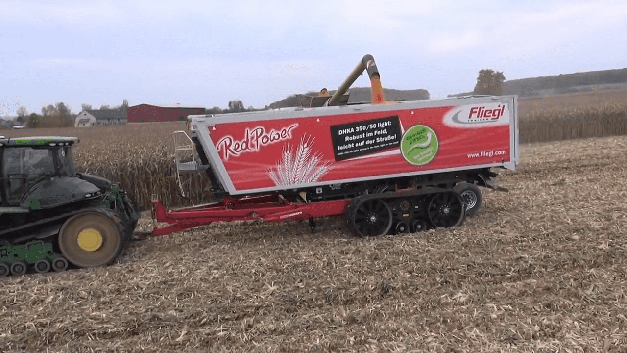 Who needs a chaser bin? Just 'carry' a truck trailer into the field