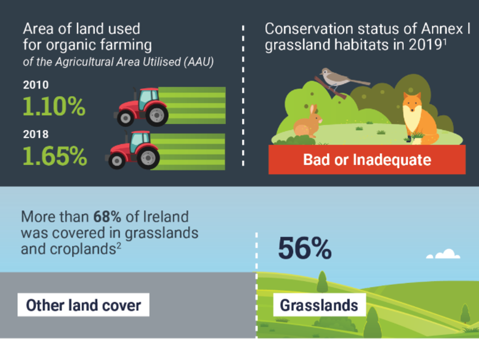 Grasses and crops comprised 68% of landcover in 2018 - CSO