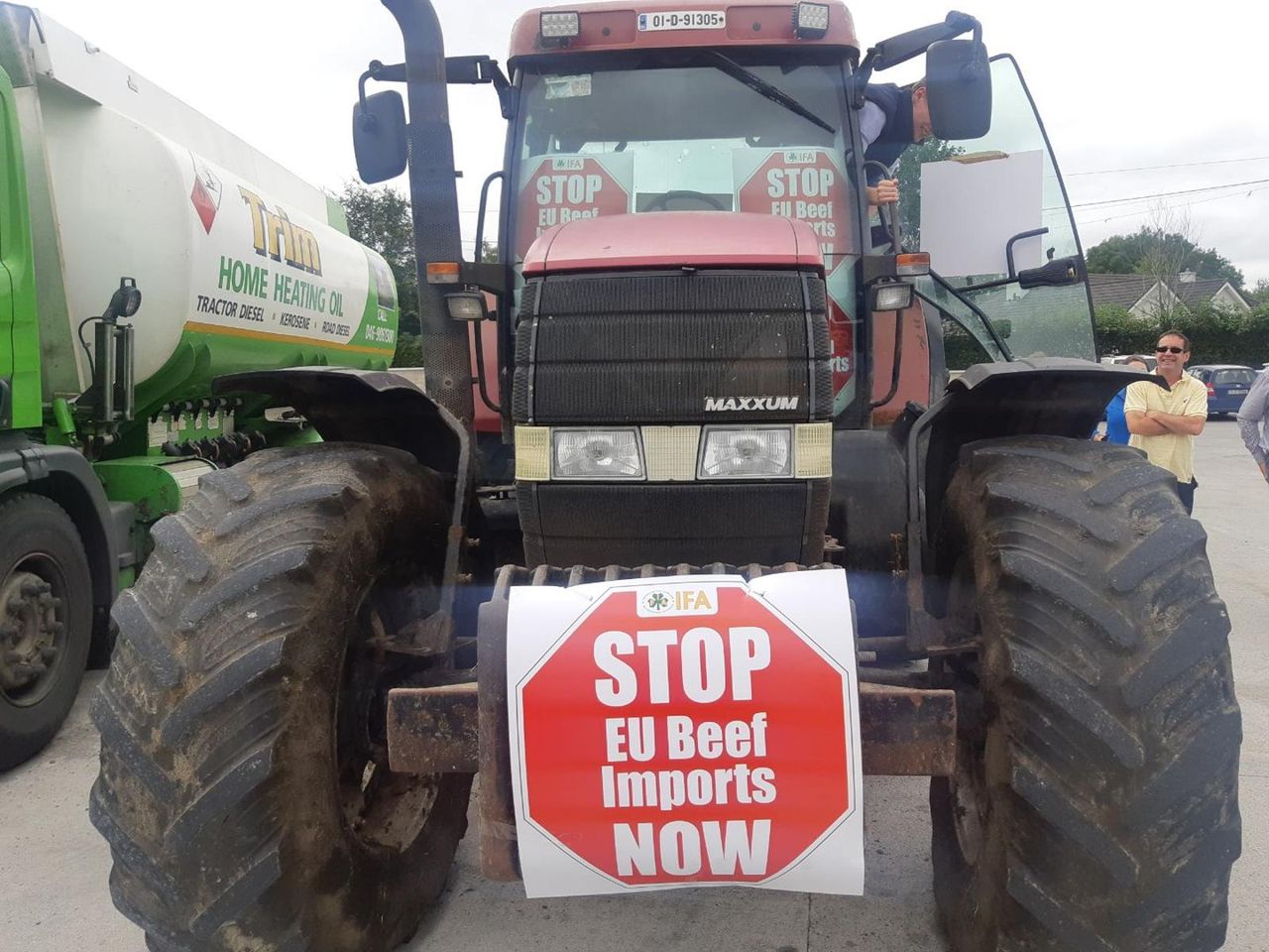 'Stop beef import scandal' - IFA protest gets underway
