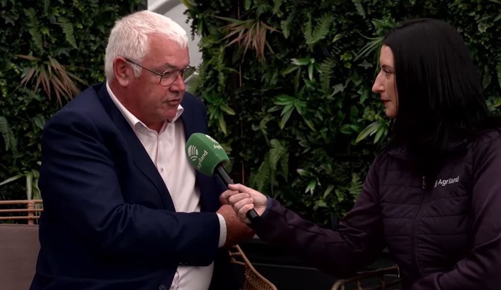 Senator Paul Daly with Agriland's Aisling O'Brien