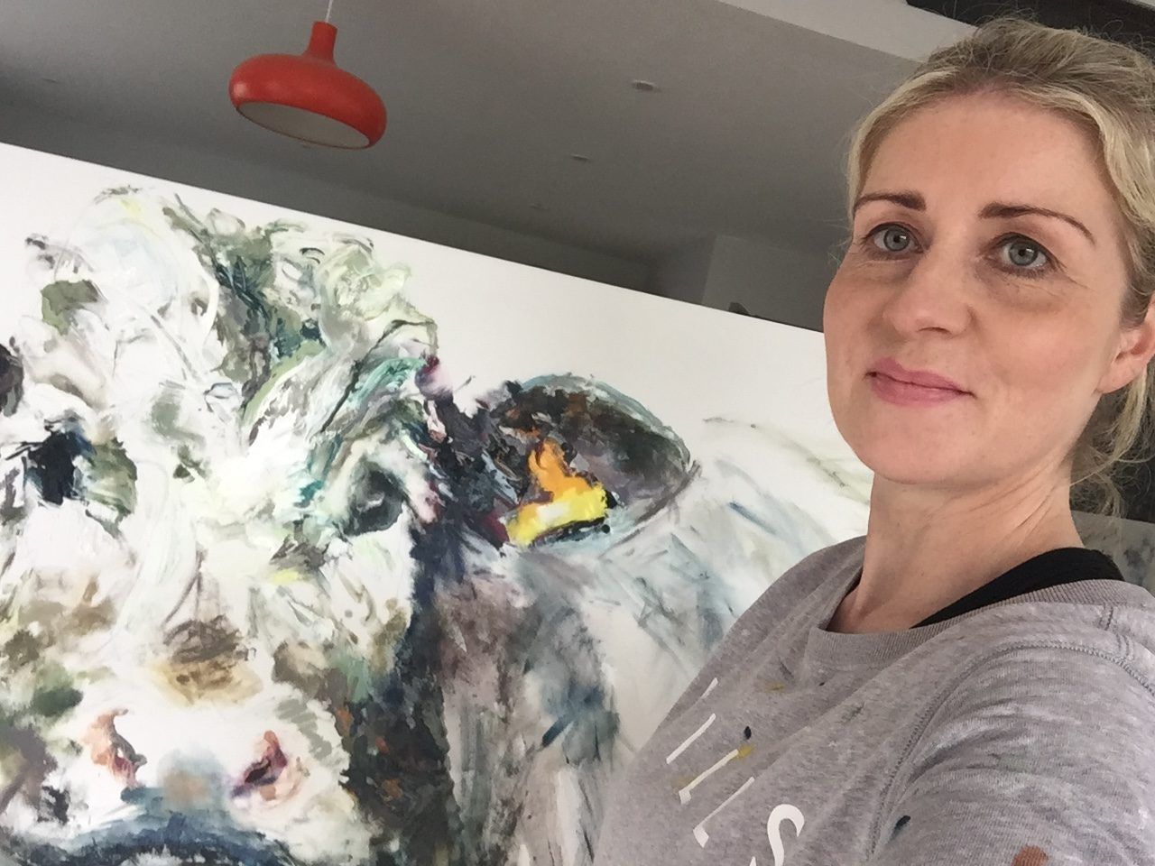 Captured moments as farm-inspired paintings go north