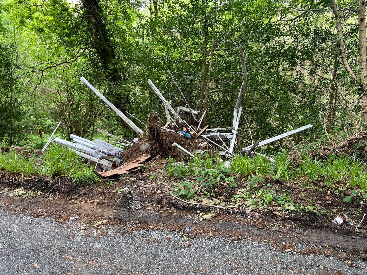Illegal dumping leads to temporary road closure in Wicklow