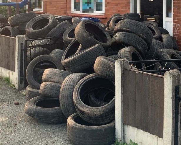 Farmer takes revenge on 'fly-tipper' who dumped over 400 tyres on his land