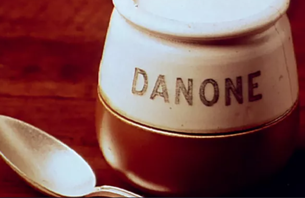 Danone old porcelain pot Source: Danone