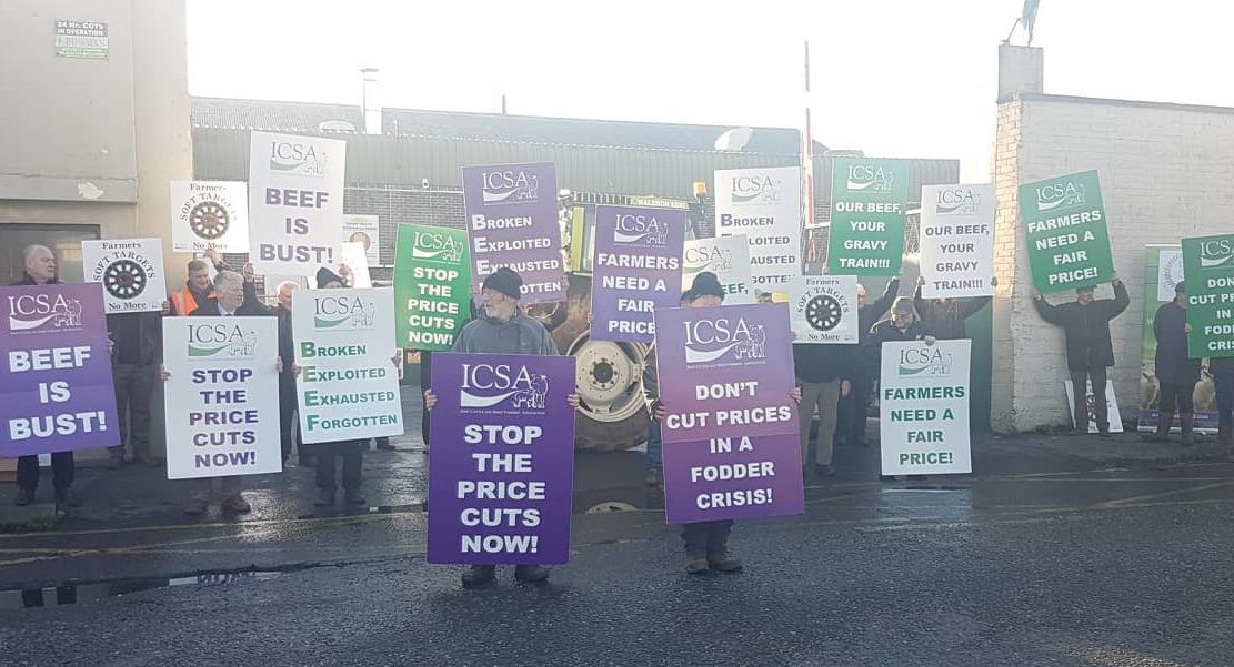 Farmers outline demands at Dawn Meats factory gates