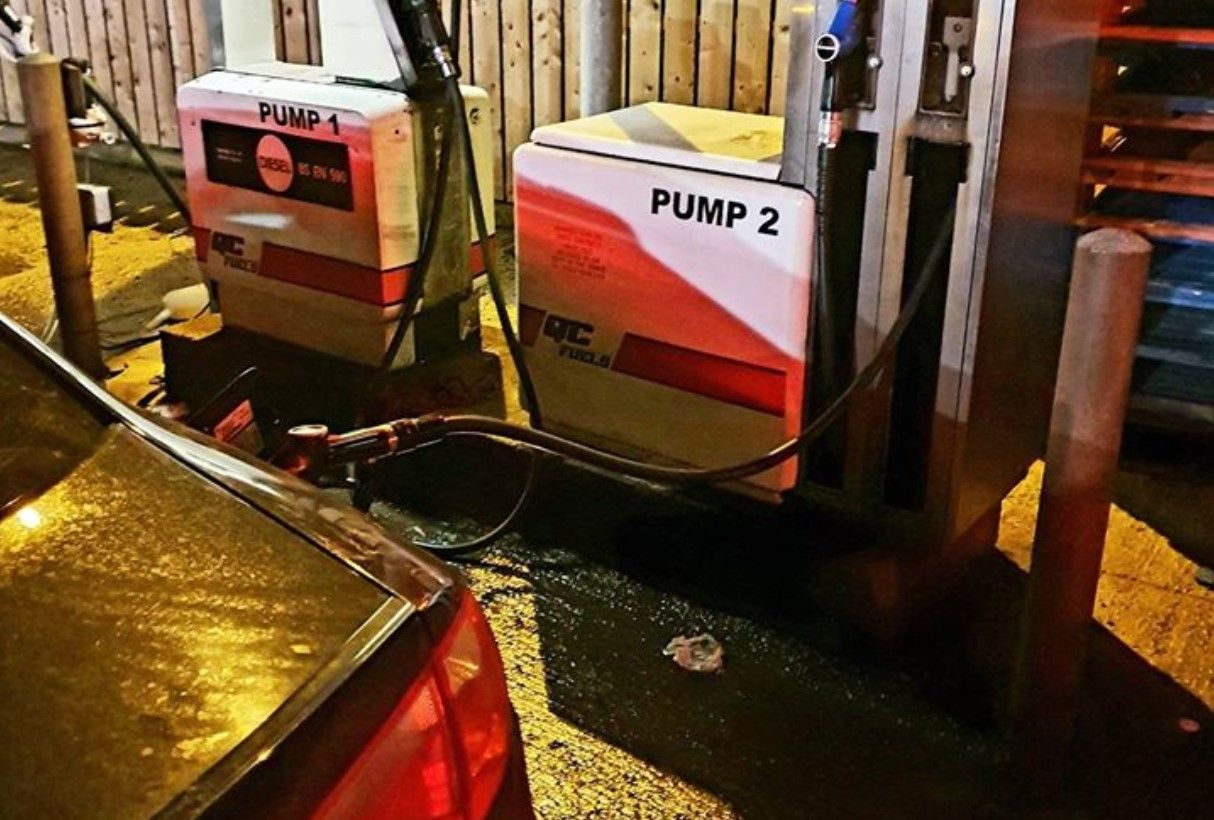 Driver caught 'red handed' pumping agri diesel at forecourt