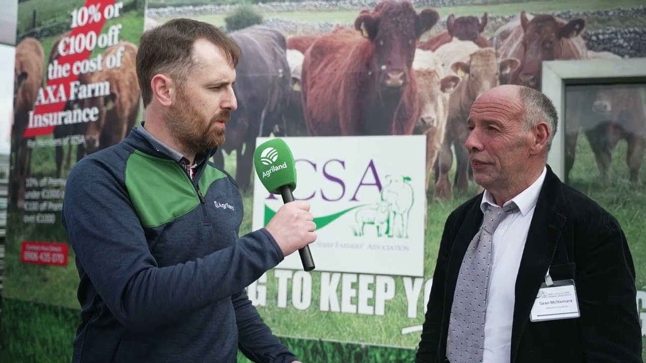 Speaking to ICSA President Sean McNamara at Ploughing 2026