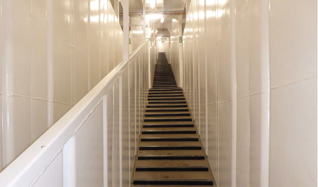 The ramps to each of the decks