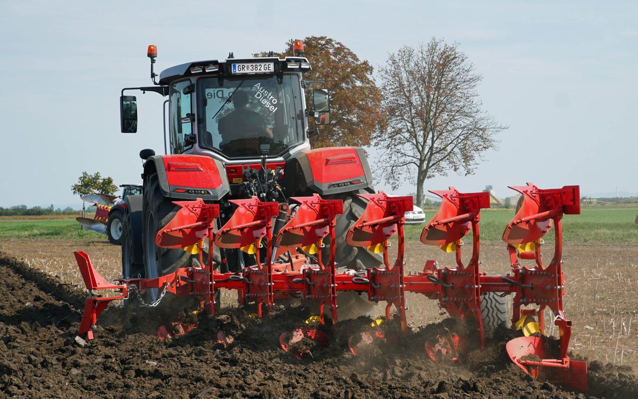 On-land plough and power harrows from Pottinger