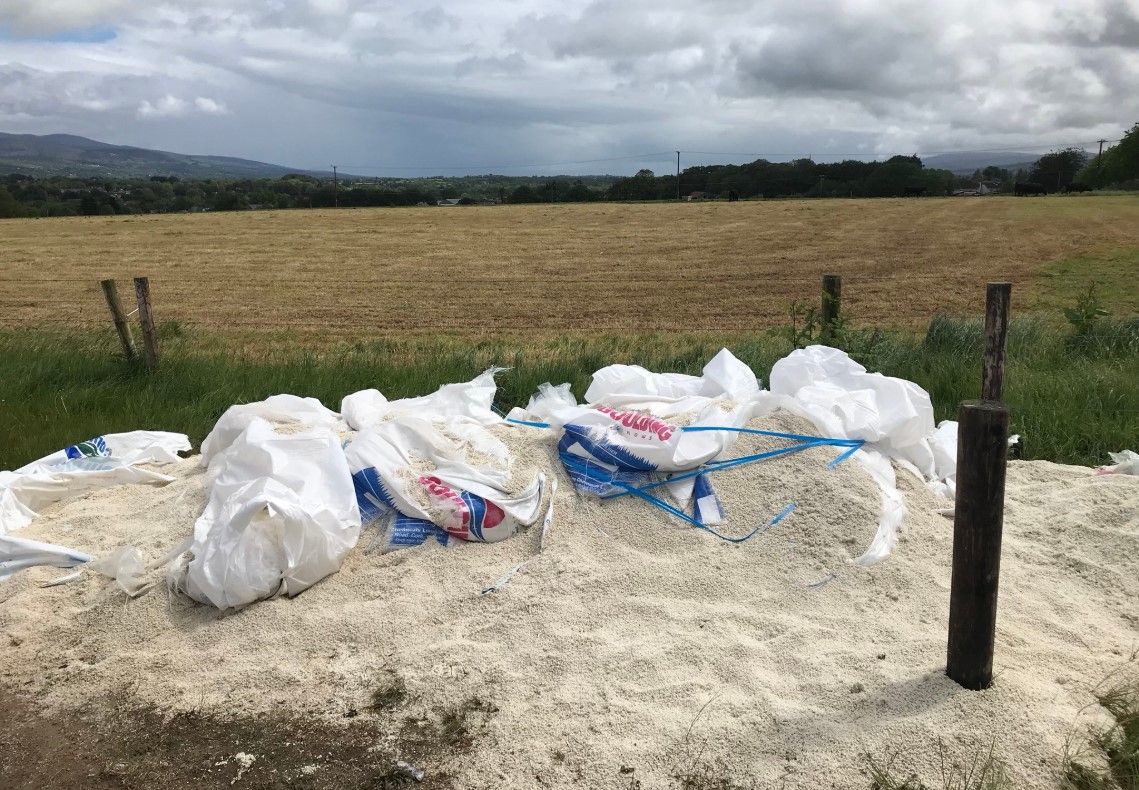 Fertiliser bags slashed in vandal attack on farm