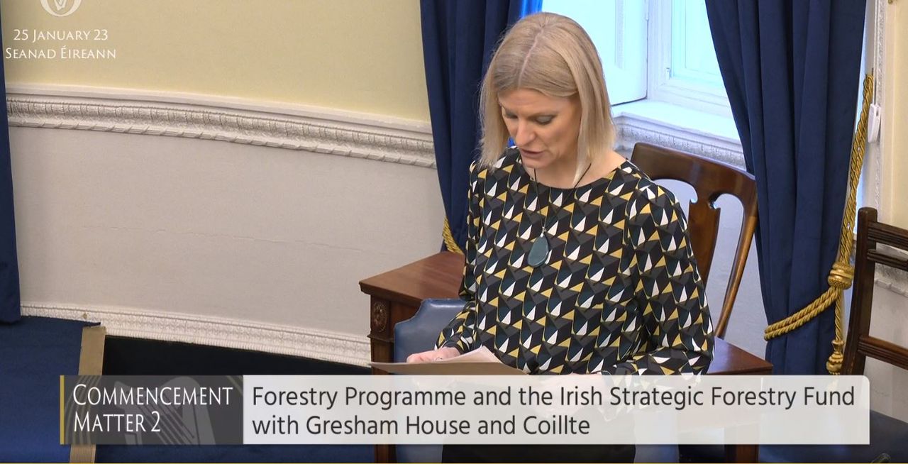 Submission for EU state aid approval on forestry plan not yet sent