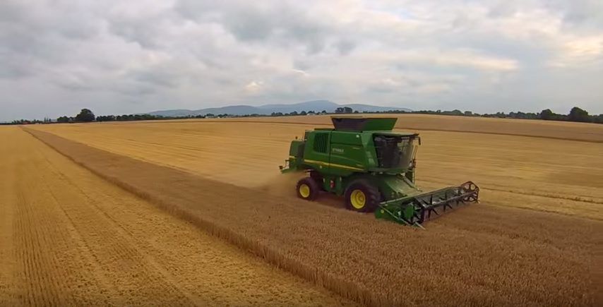 Video: Handsfree spring barley harvesting in Carlow