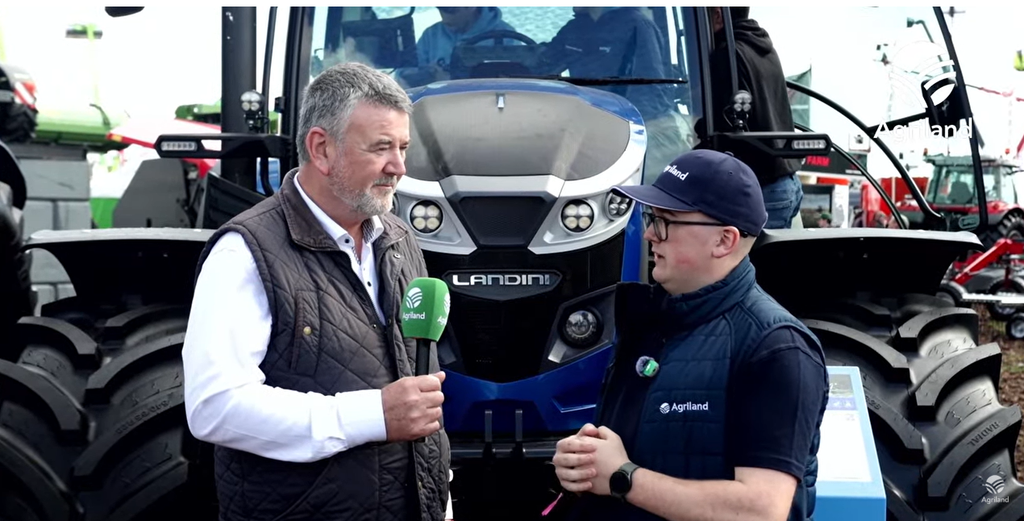FTMTA's Michael Farrelly talks to Agriland's Joshua Kelly at the National Ploughing Championships 2026