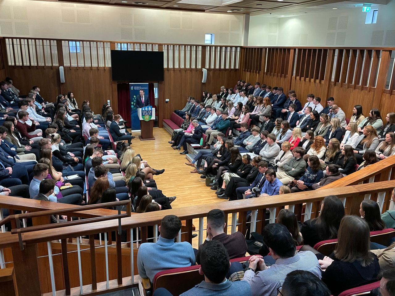 UCD students hear from McConalogue that agriculture is in a 'really strong place'