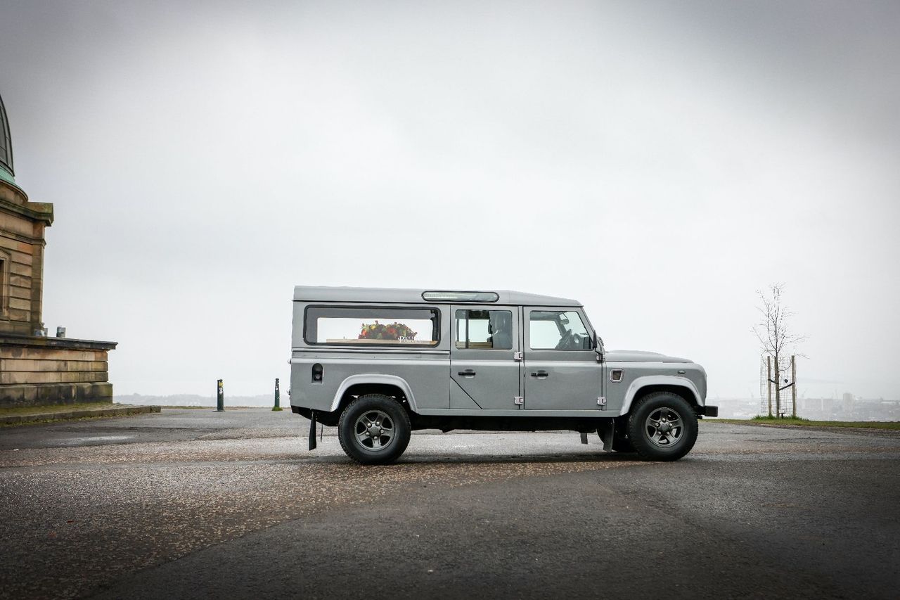 Scottish funeral director unveils Land Rover Defender hearse