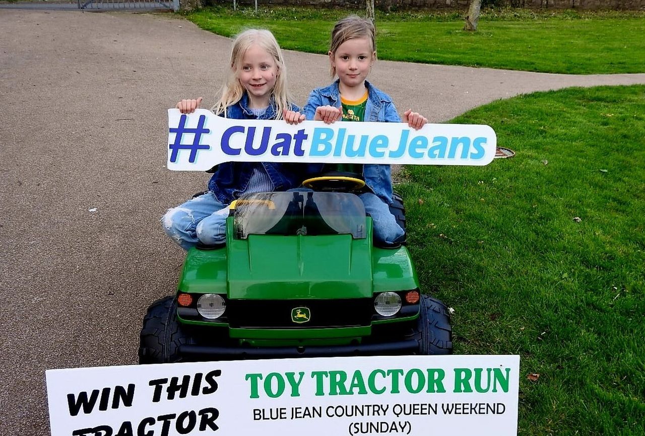 Junior tractor run for Blue Jean Festival