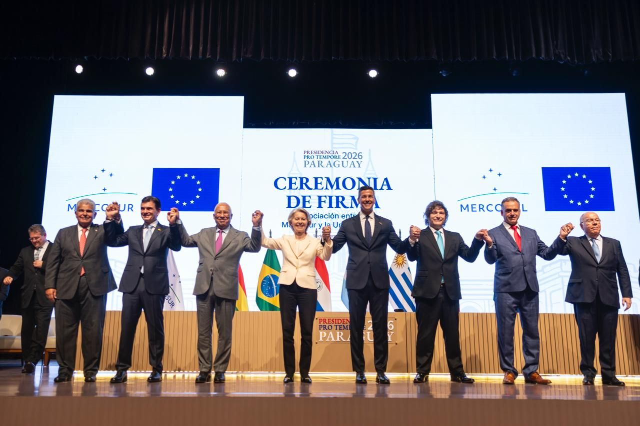 Watch: von der Leyen at the official signing ceremony of the EU-Mercosur deal