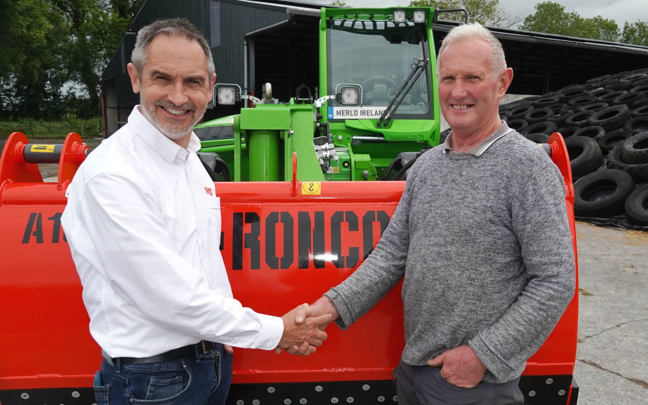 Ronco adds shear grab to Merlo Multifarmer telehandler prize