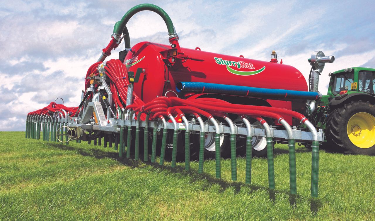 Is dribble bar system the best mechanism for slurry on growing crops?