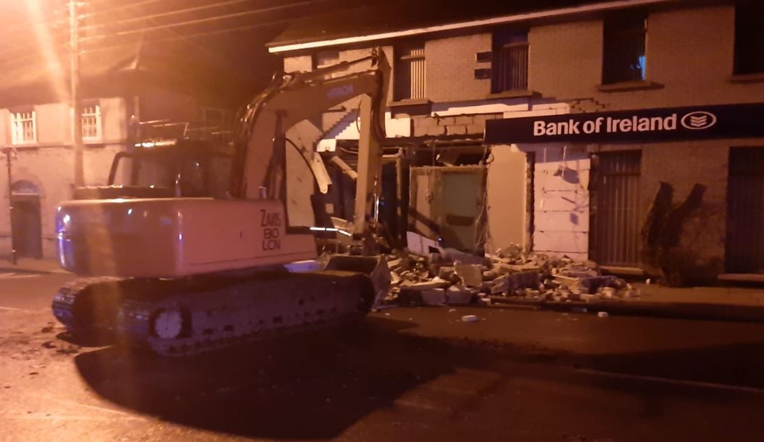 Digger used in attempted ATM theft in Louth