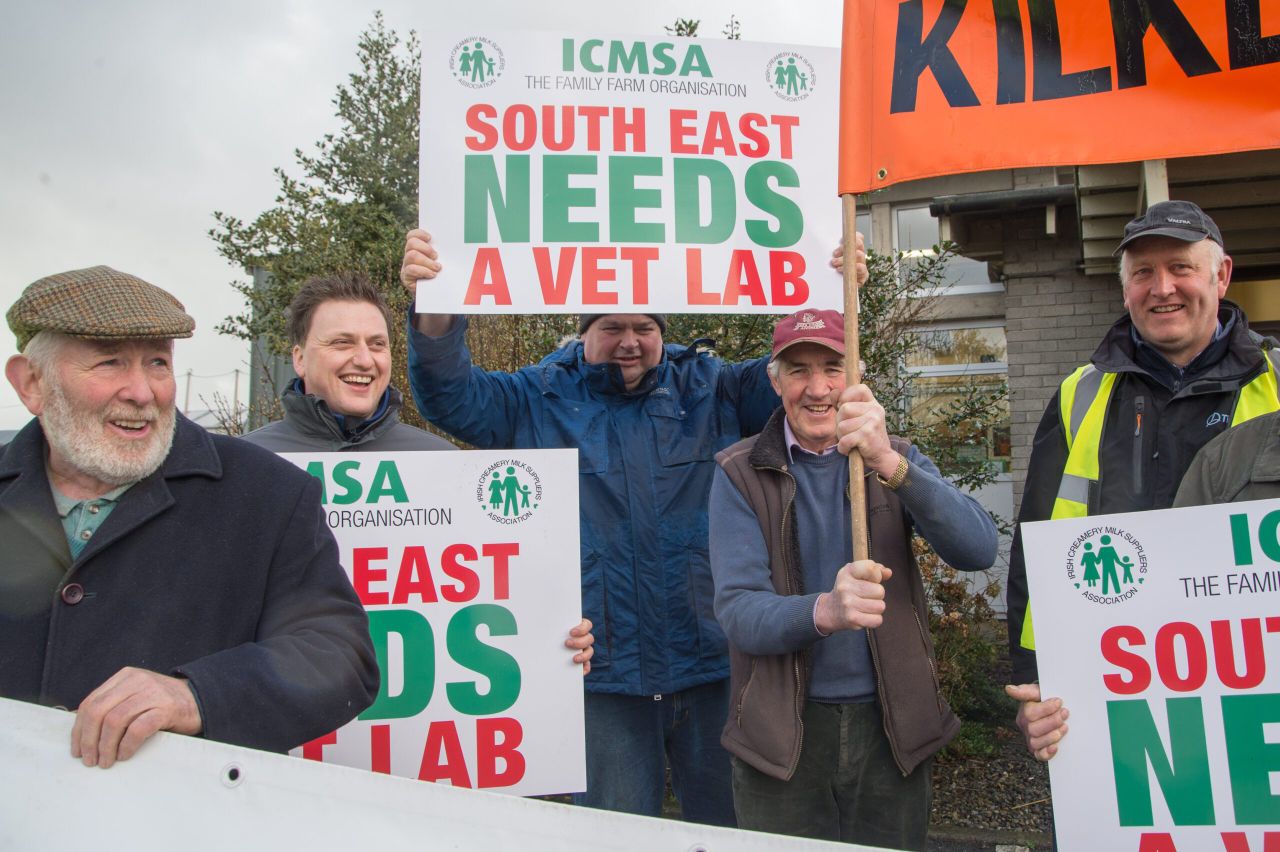 Pics: ICMSA protests against the threatened closure of Regional Vet Lab
