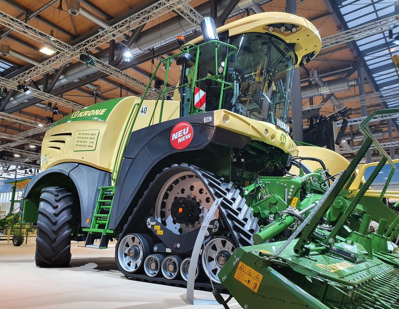 Krone 'rolls' out tracks and joystick-steering for the BiG X