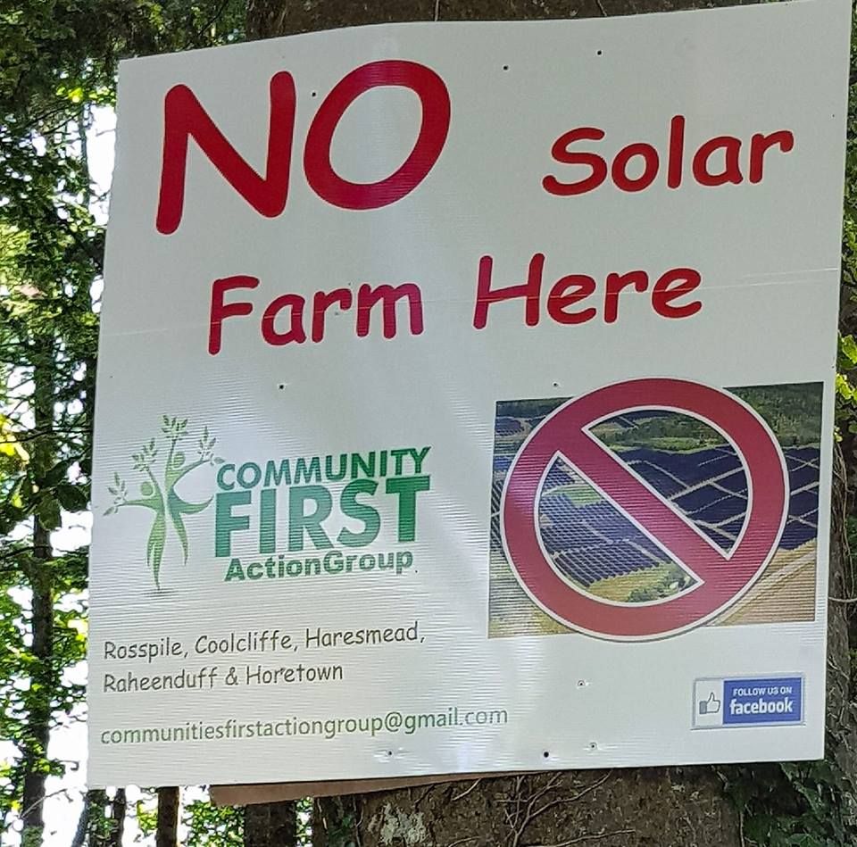 152ha Wexford solar farm refused planning permission