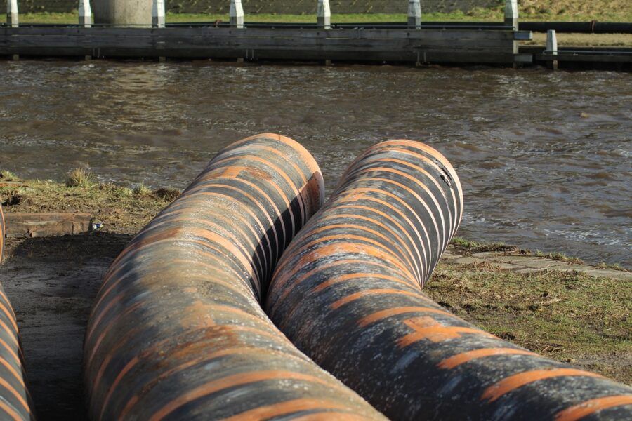 45% drop in number of towns and villages discharging raw sewage