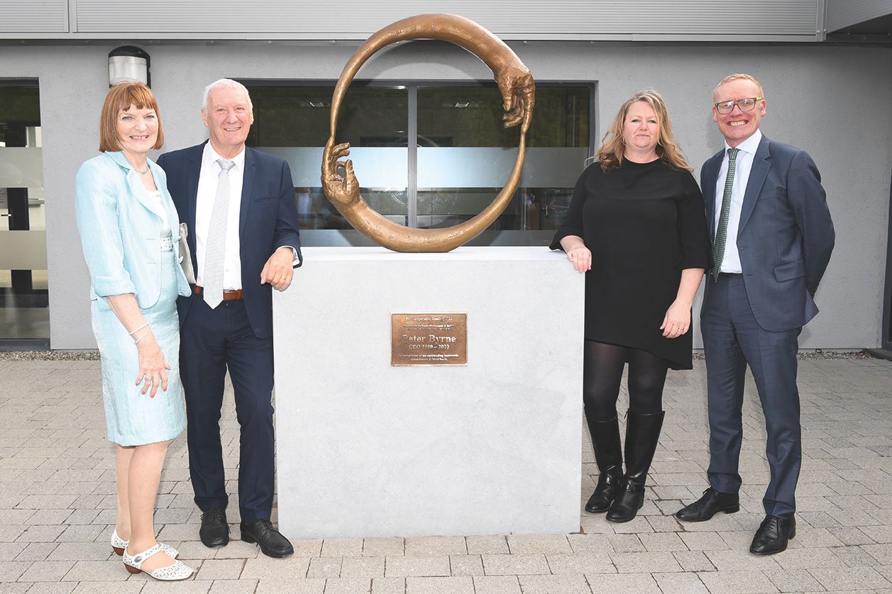 Symbolic presentation to retiring CEO of FRS Network