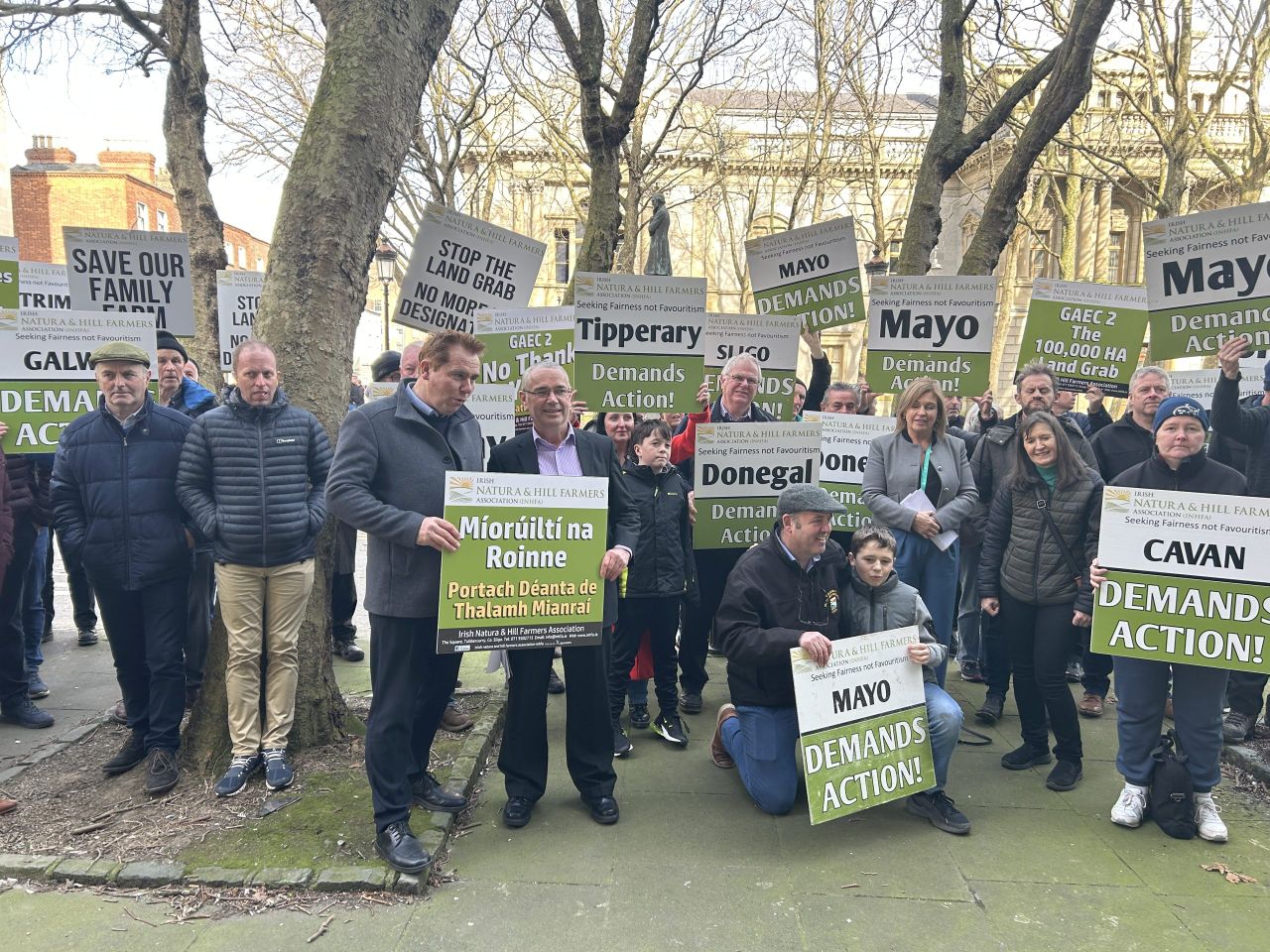 INHFA protesters demand meeting with Heydon over GAEC 2 concerns