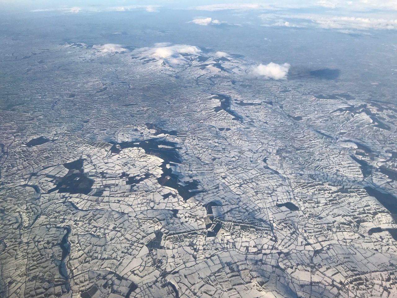 Pics: South-east still snow-covered as today brings a mix of sun and showers