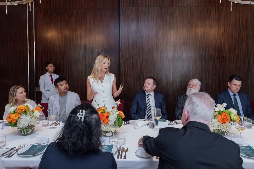 Lorna Allen, Bord Bia, at a St. Patrick's Day event for Irish seafood in Thailand, attended by Minister Charlie McConalogue