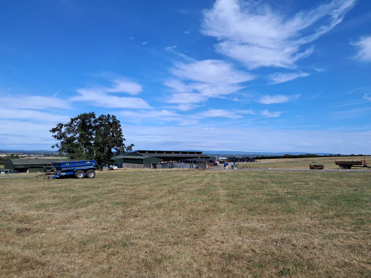 Overlooking Seamus Holland's yard in Co. Laois