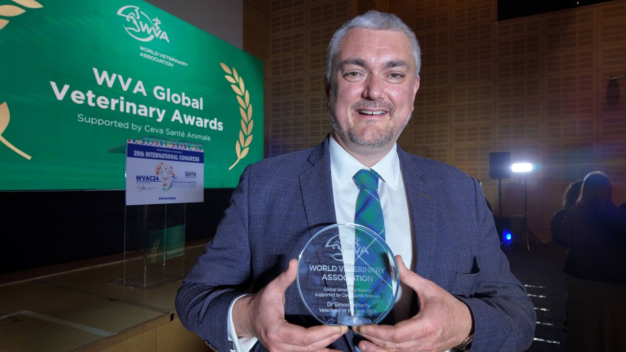 Down man awarded 'World Vet of the Year 2024' title
