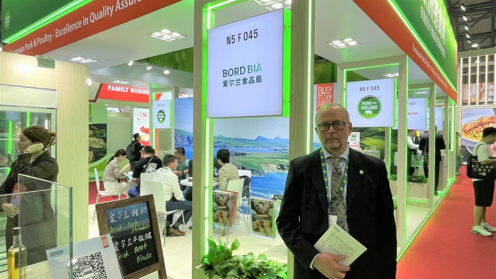 Bord Bia's beef sector manager Mark Zieg at SIAL Shanghai earlier this year