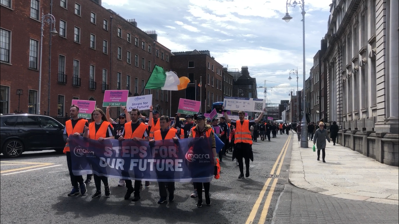 Video: Macra finishes 79km march in Dublin demanding action for rural Ireland