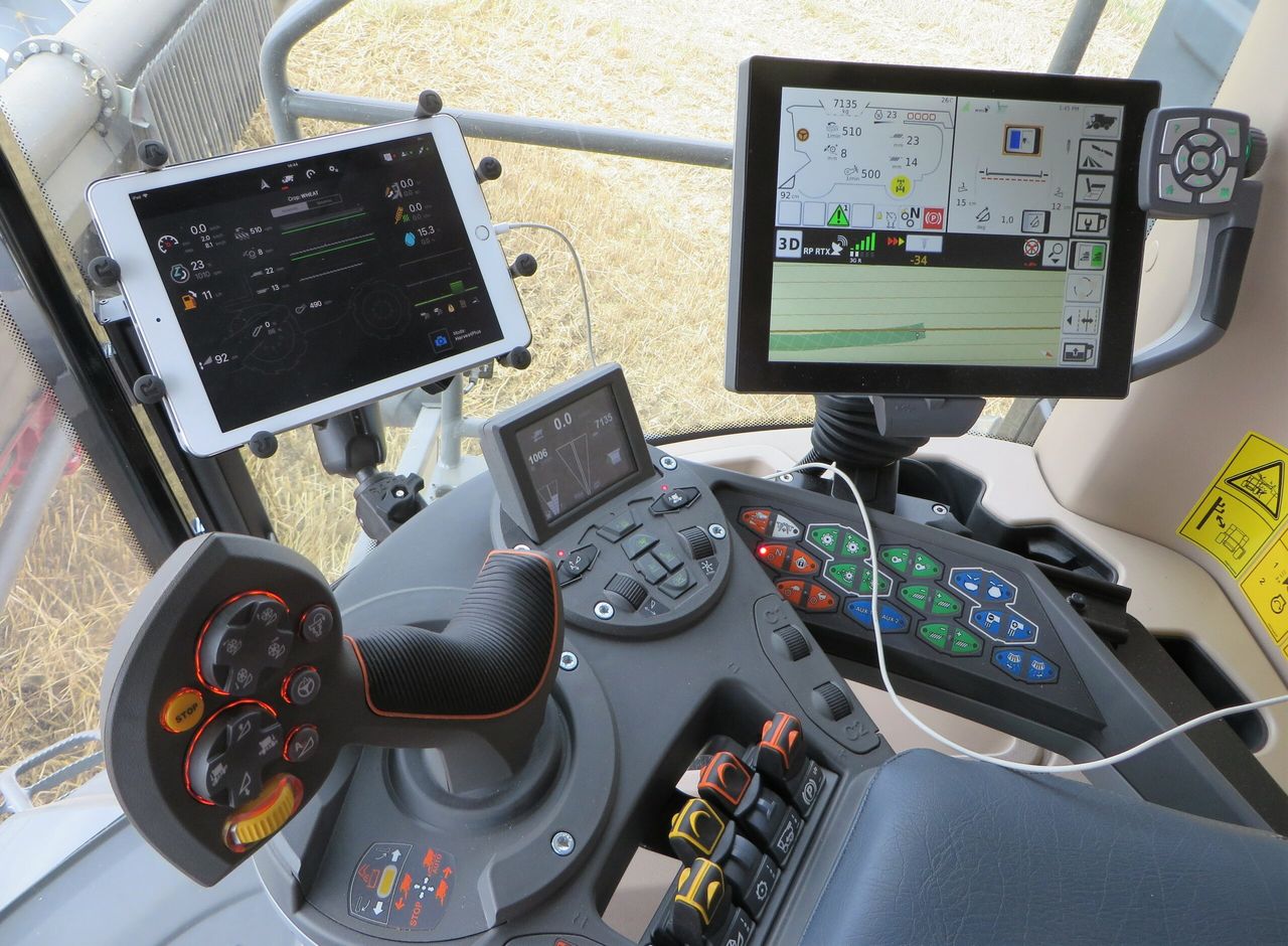 At the controls of an 'IDEAL' flagship combine