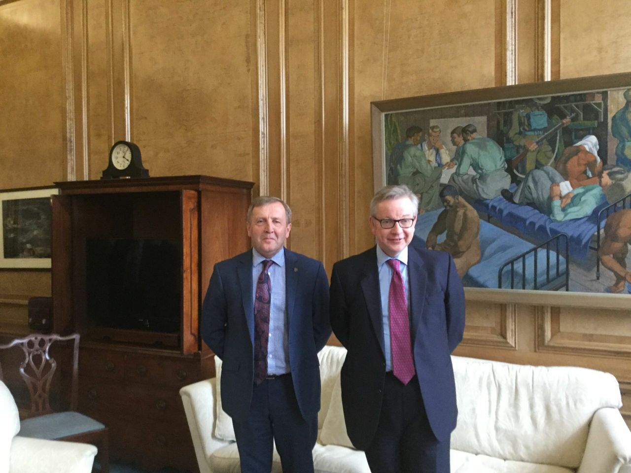 Trade top of the agenda as Creed meets UK Rural Secretary Gove