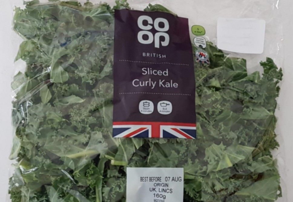 Packs of kale recalled...due to possible presence of thistle
