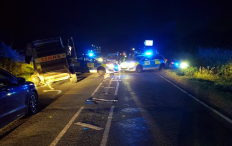 Police stop stolen tractor after 25-minute chase...at 14mph