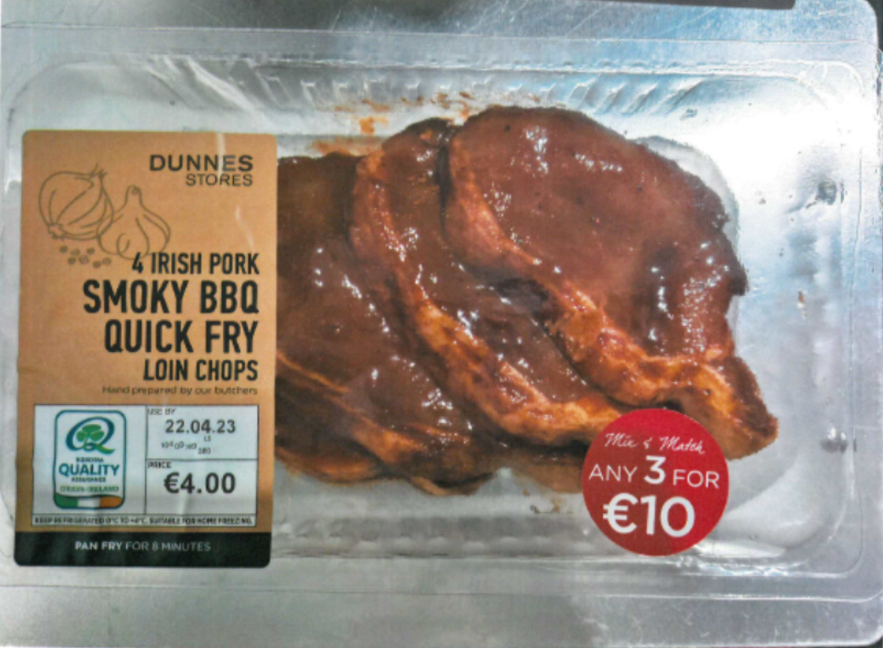 FSAI issues salmonella warning for pork chops