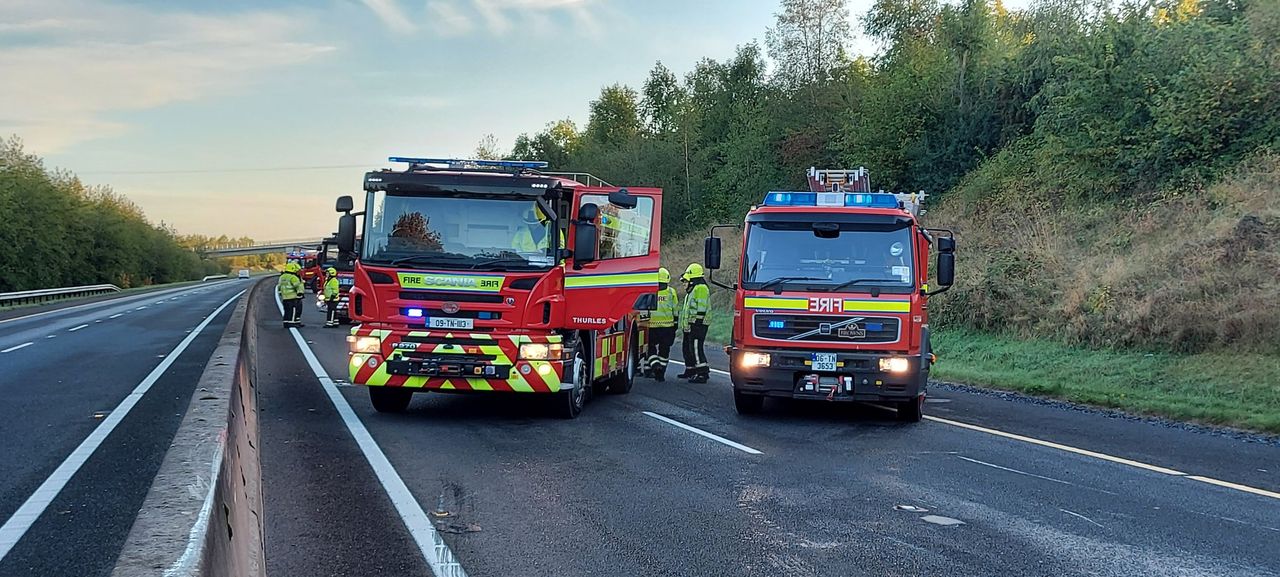 Tractor involved in 5-vehicle collision on M8