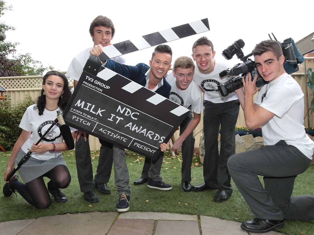 Deric Hartigan, who will be master of ceremonies at the 2014 national finals with last years winners. 