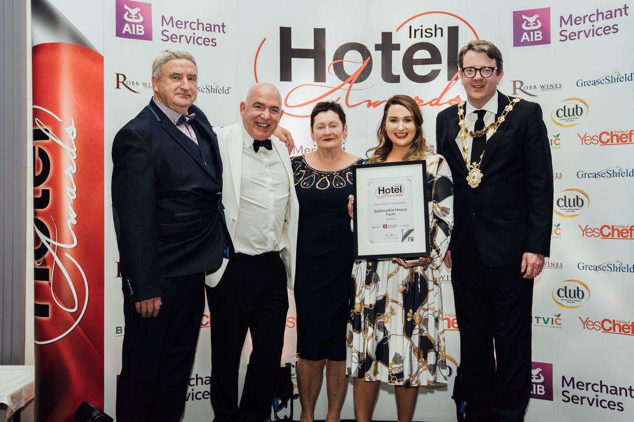 Cork farming couple receive innovation in hospitality gong