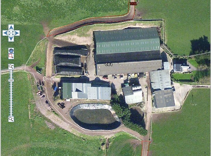 An overhead view of the Browne farm, near Killeagh in East Cork