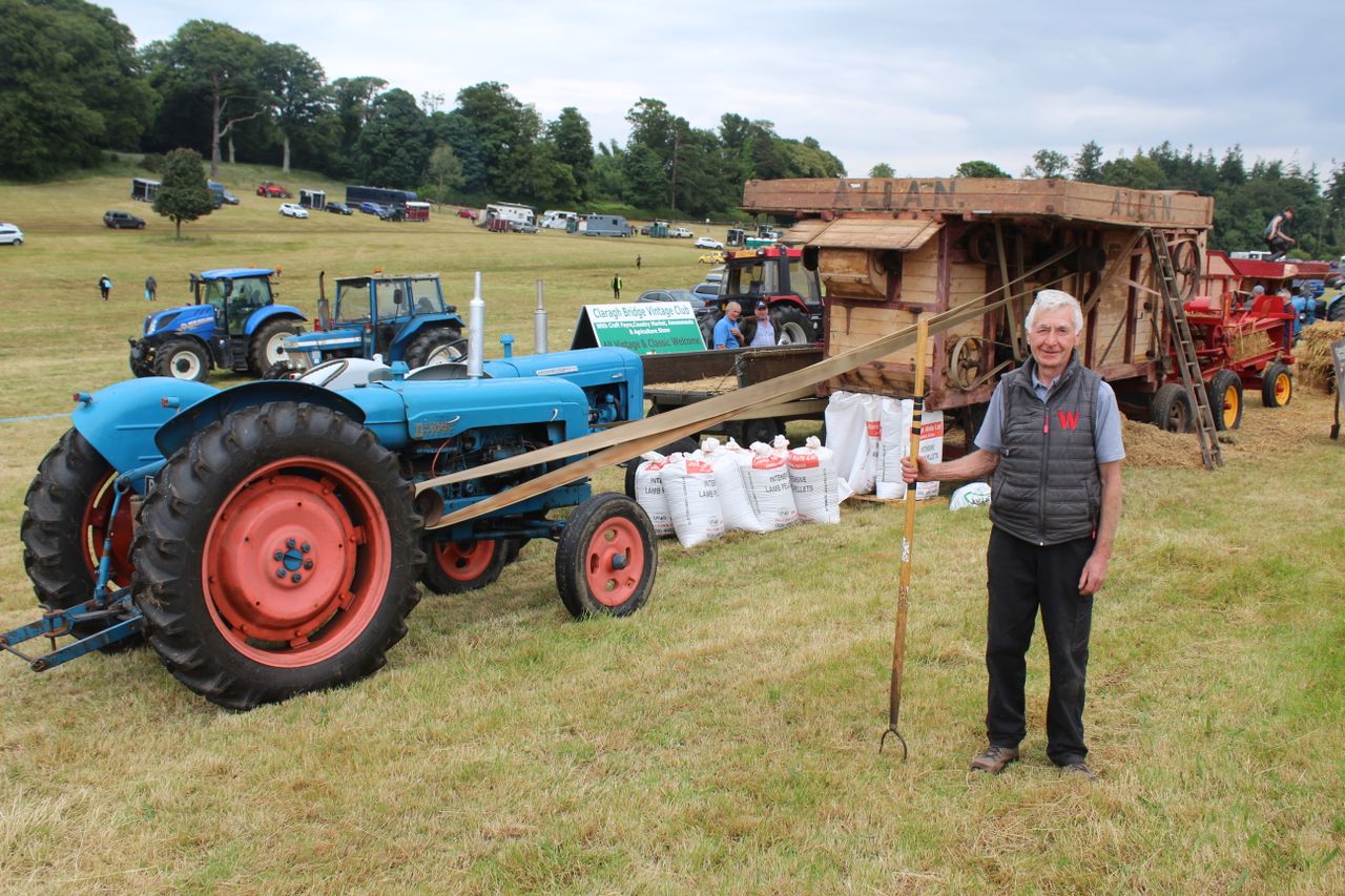 Traditional threshing demo a hit at Castlewellan Show