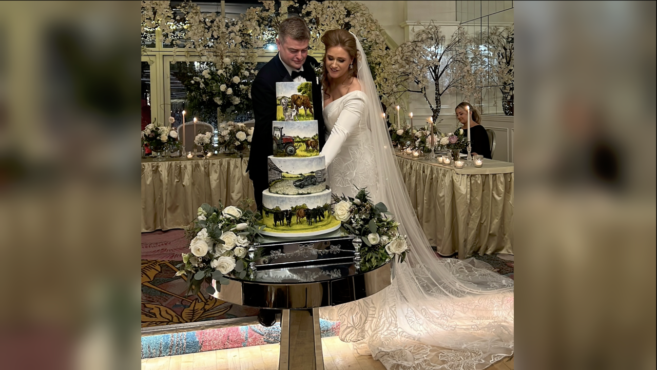 Agri-themed wedding goes down a treat with guests