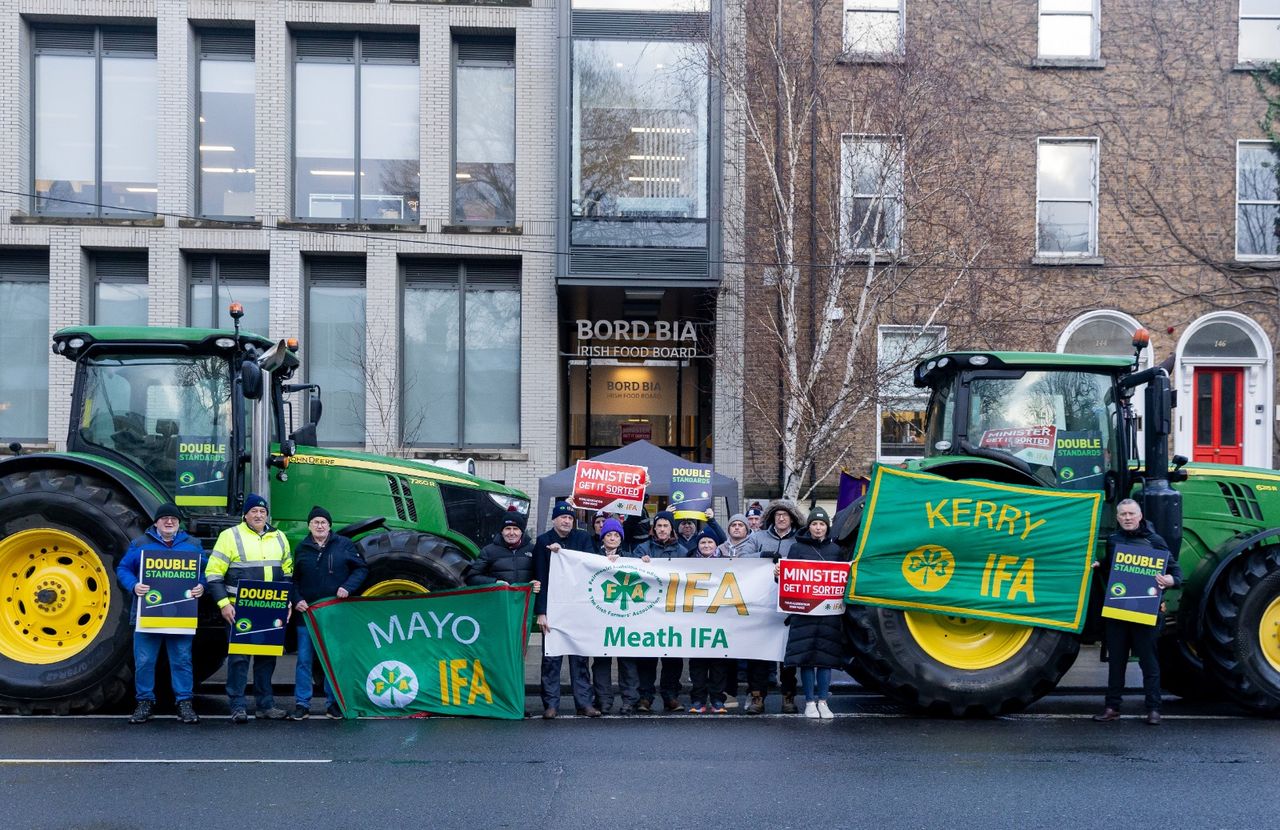 Bord Bia encourages five protestors to leave building