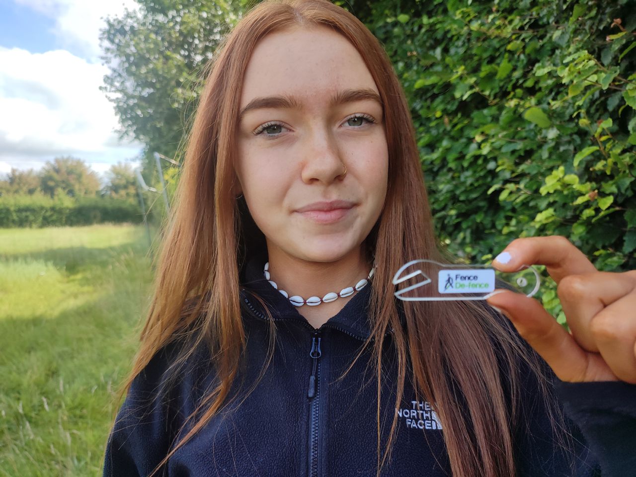 Innovative thinking leads to teenager creating fence safety tool