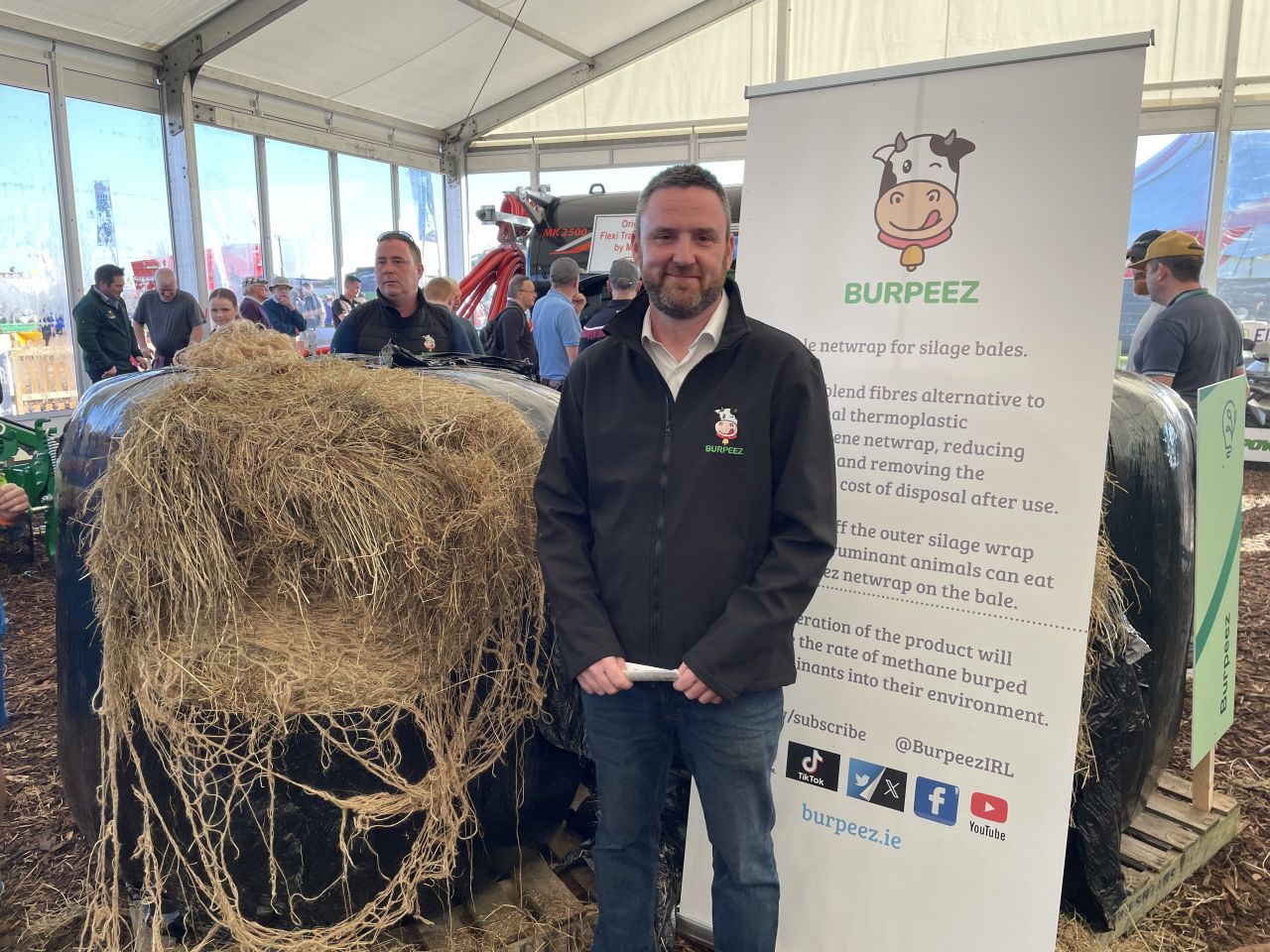Livestock-edible bale net wrap showcased at Ploughing 2024